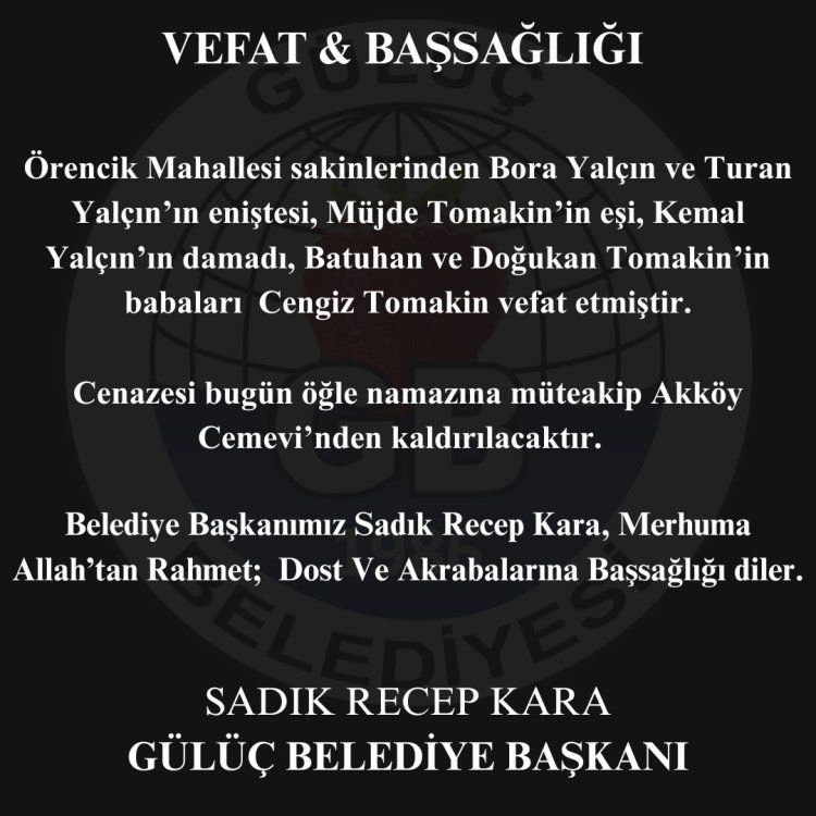 Vefat & Başsağlığı