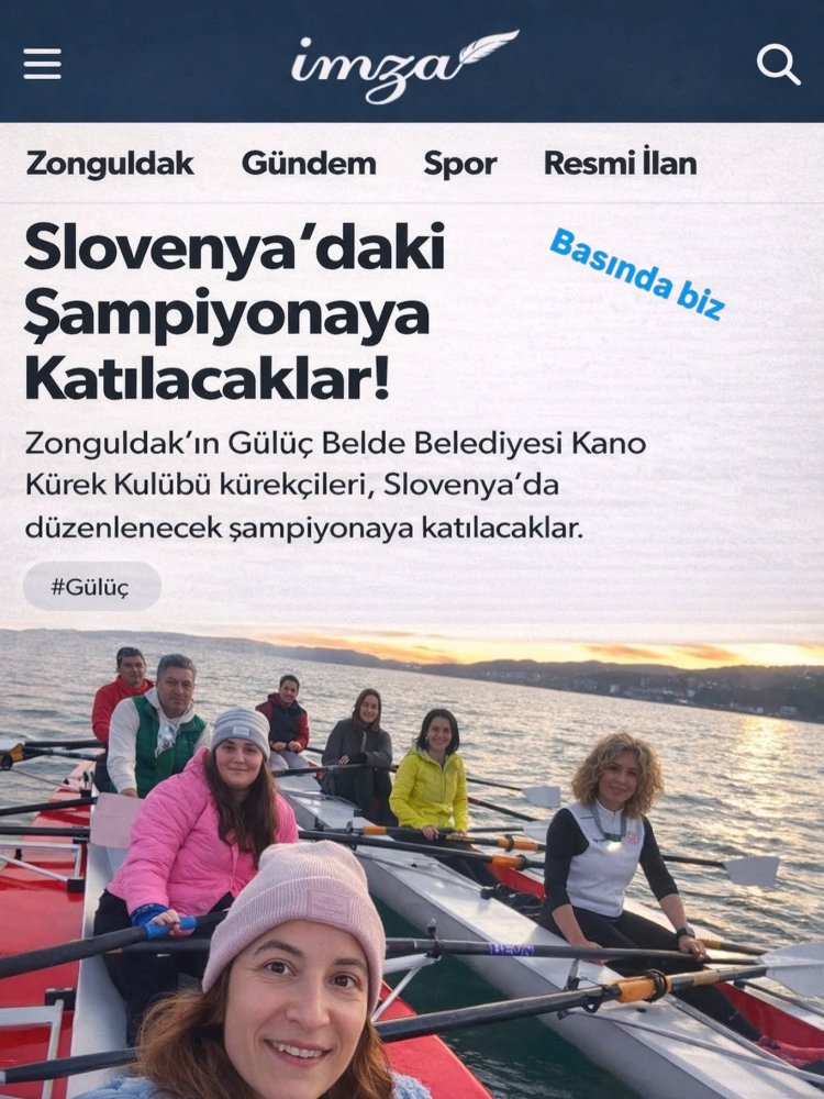 Gülüç Kürek olarak Dünya Masterler Kürek Şampiyonası yolculuğumuz yerel basında yer aldı.