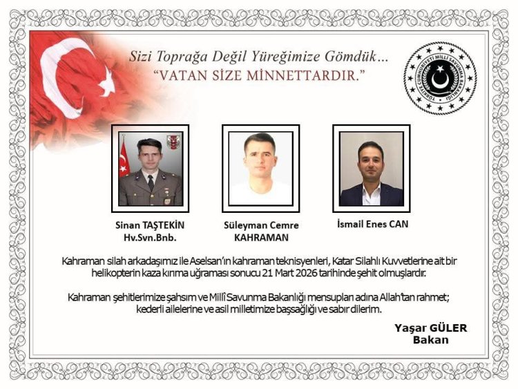 VATAN SİZE MİNNETTAR...