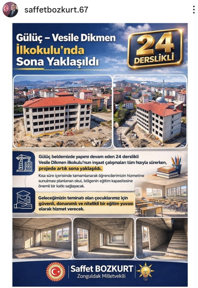 Gülüç – Vesile Dikmen İlkokulu’nda Sona Yaklaşıldı