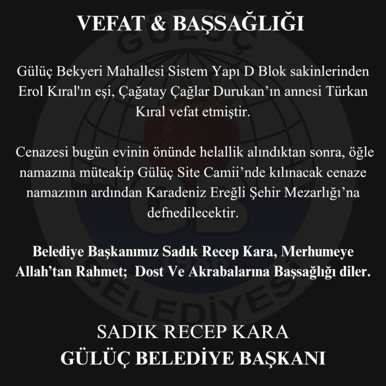 Vefat & Başsağlığı