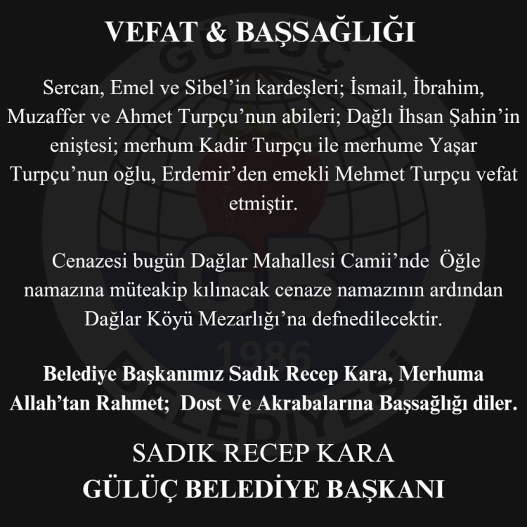 Vefat & Başsağlığı