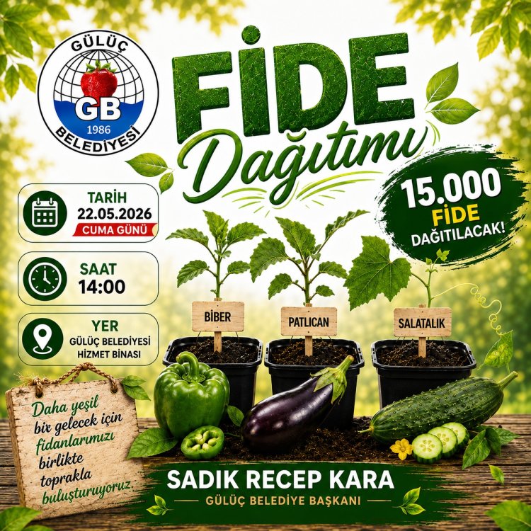 FİDE DAĞITIMI BAŞLIYOR 