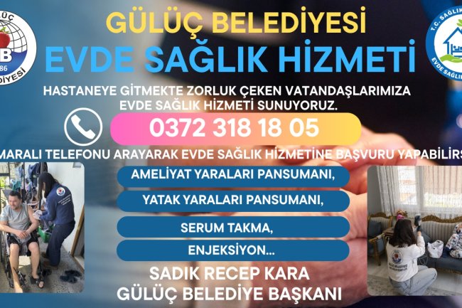 EVDE SAĞLIK HİZMETLERİMİZ SON HIZ DEVAM EDİYOR