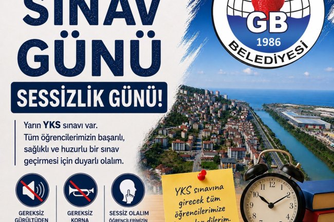 SINAV GÜNÜ SESSİZLİK GÜNÜ...