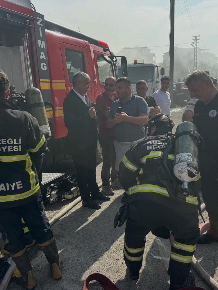 BELDEMİZDE ÇIKAN YANGINA MÜDAHALEDE BULUNDUK...
