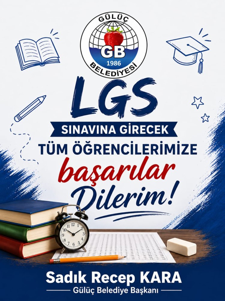 LGS SINAVINA GİRECEK TÜM ÖĞRENCİLERİMİZE BAŞARILAR DİLERİM...