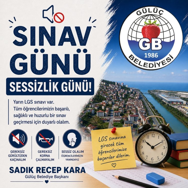 SINAV GÜNÜ SESSİZLİK GÜNÜ!