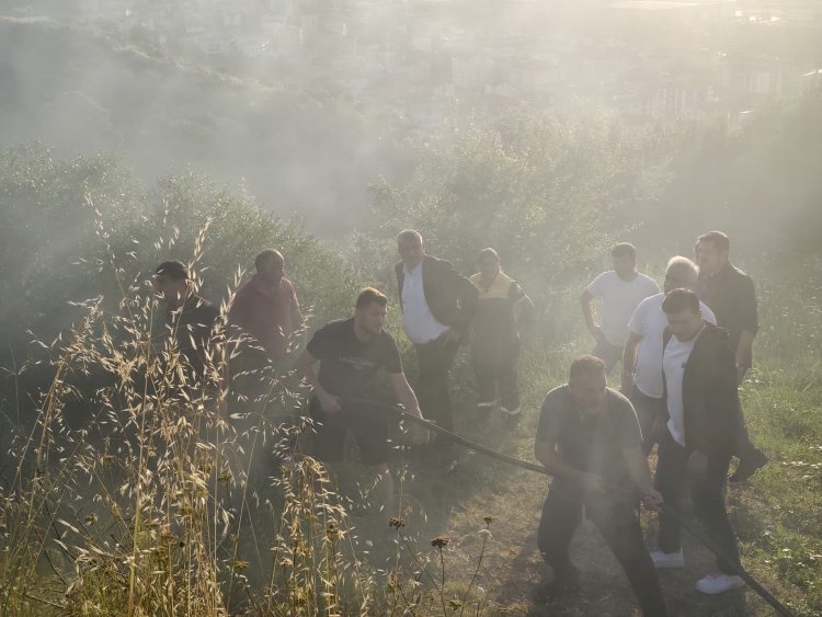 ÖRENCİK MAHALLEMİZDE MEYDANA GELEN YANGINA MÜDAHALEDE BULUNDUK...