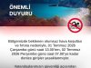 ÖNEMLİ DUYURU