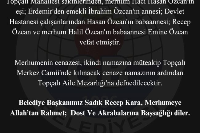 Vefat & Başsağlığı