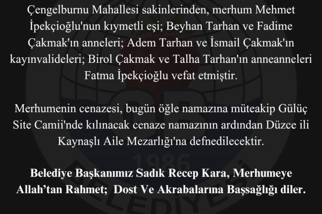 Vefat & Başsağlığı