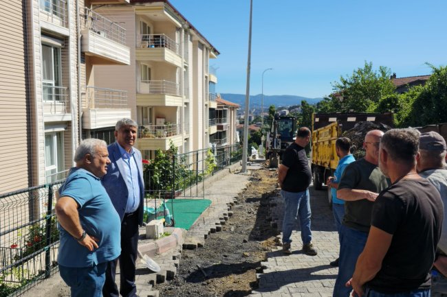 BELEDİYE BAŞKANIMIZ SADIK RECEP KARA ÇALIŞMALARI YERİNDE İNCELEDİ...