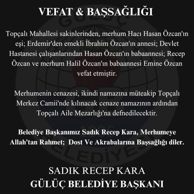 Vefat & Başsağlığı