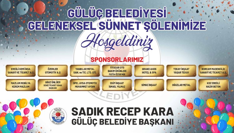 GÜLÜÇ BELEDİYESİ SÜNNET ŞÖLENİMİZ YOĞUN KATILIMLA GERÇEKLEŞTİ...