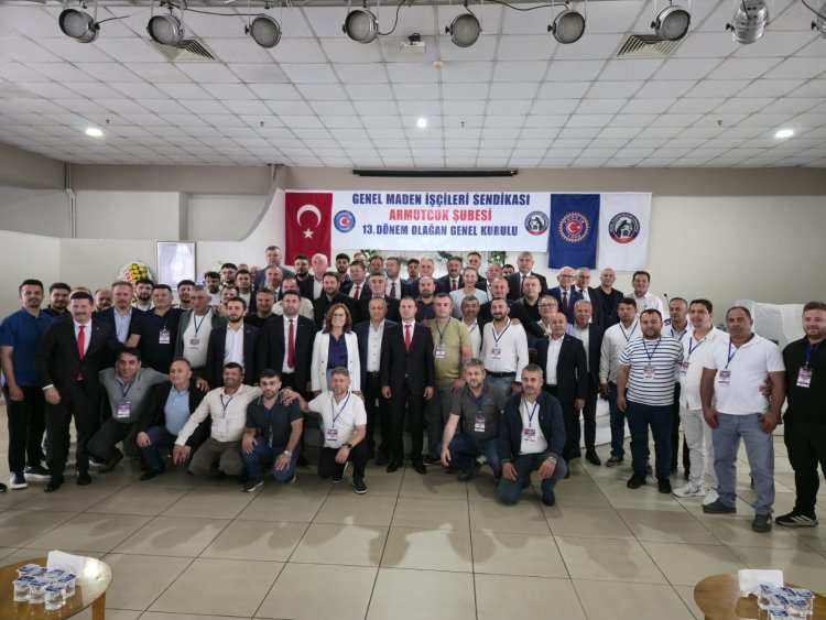GENEL MADEN İŞÇİLERİ SENDİKASI ARMUTÇUK ŞUBESİ 13. DÖNEM OLAĞAN GENEL KURULU'NA KATILDIK