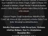 Vefat & Başsağlığı