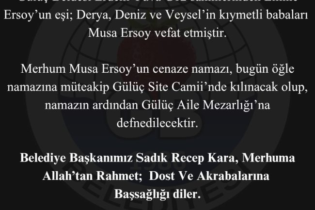 VEFAT & BAŞSAĞLIĞI