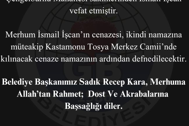 Vefat & Başsağlığı