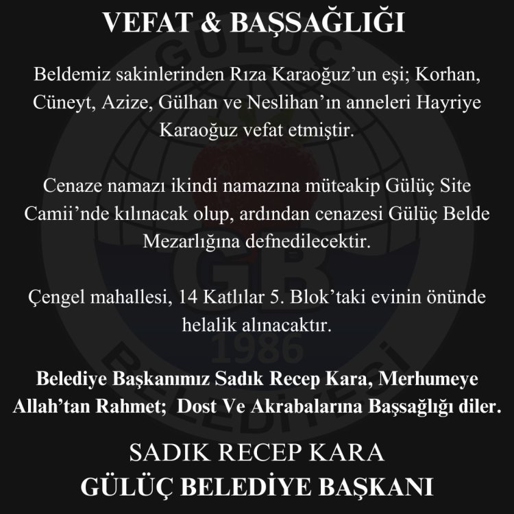 Vefat & Başsağlığı