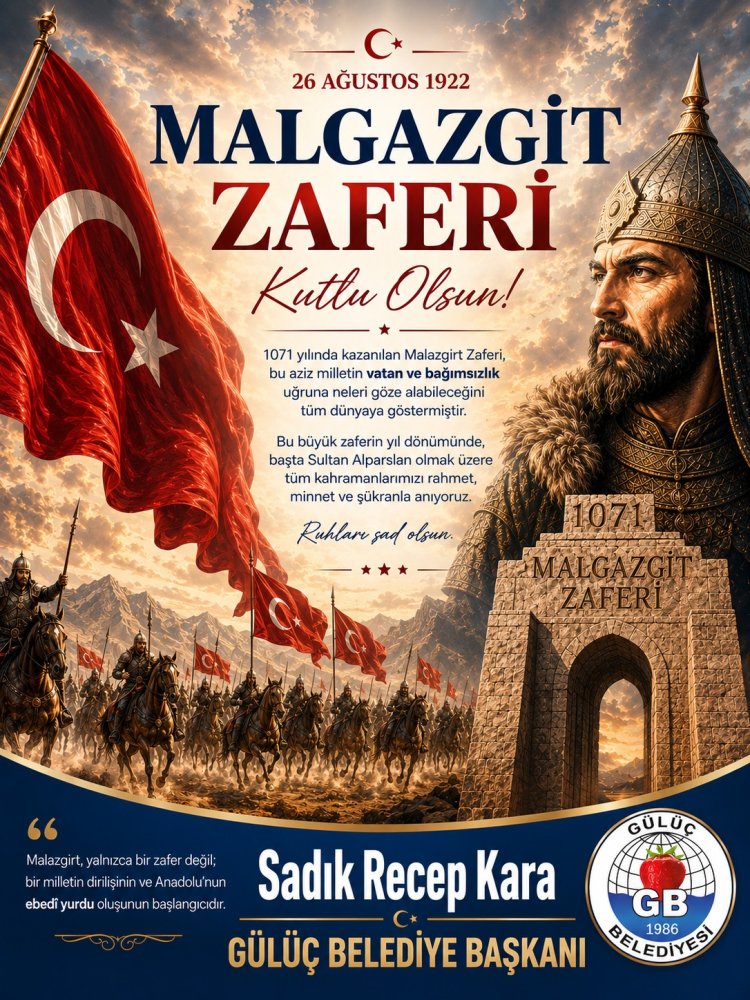 1071 Malazgirt Zaferi’mizin yıl dönümü kutlu olsun.