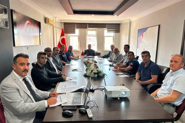 GÜVENLİK TOPLANTISI GERÇEKLEŞTİRİLDİ...