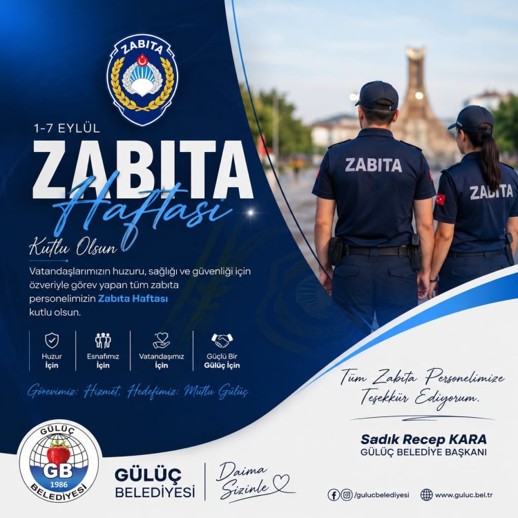 Zabıta Haftası Kutlu Olsun