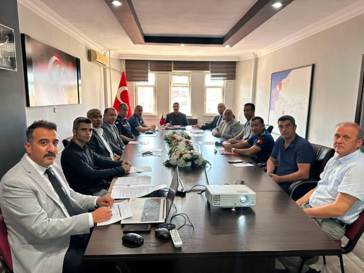 GÜVENLİK TOPLANTISI GERÇEKLEŞTİRİLDİ...