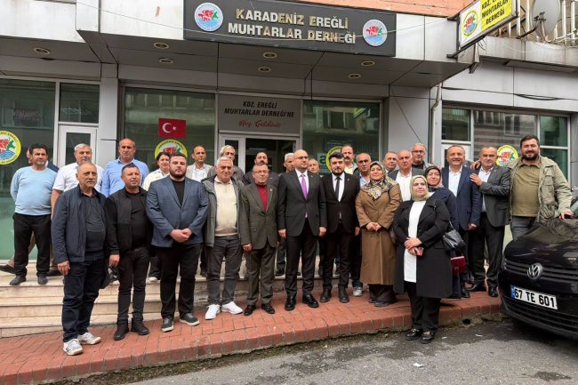 TÜRKİYE YÜZYILI BULUŞMALARI KAPSAMINDA MUHTARLAR DERNEĞİ’NE ZİYARET...