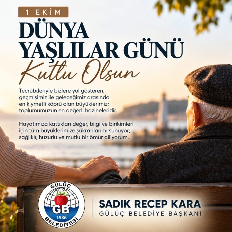 1 Ekim Dünya Yaşlılar Günü kutlu olsun.